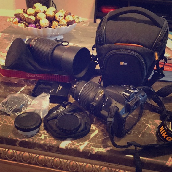 Nikon Accessories - Nikon D3200 with extras